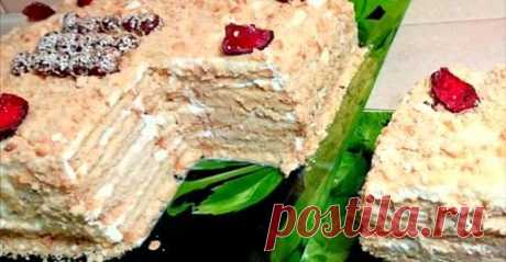 Готовим торт без выпечки за 5 минут "Сметанник" Вкусно, быстро и полезно!