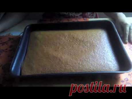 Как Приготовить Пирог Из Манки. Простой и Вкусный Манник На Кефире - YouTube