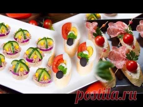 Багетные деликатесы - яйцо, салями и помидоры черри