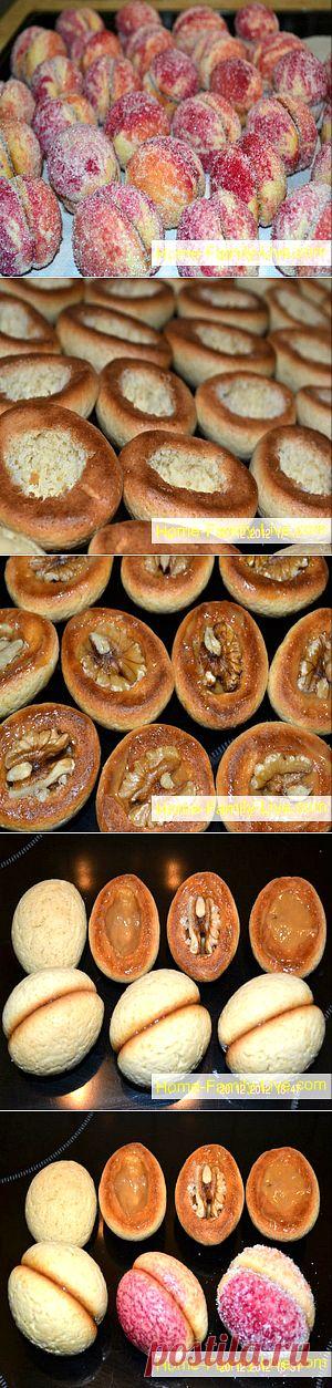 Пирожное Персики - Кулинарные рецепты