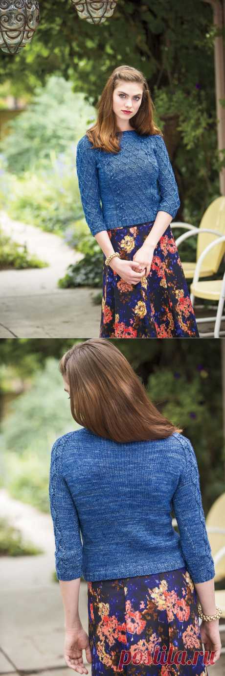 Вязание пуловера Quadrille, Interweave Knits Winter 2015