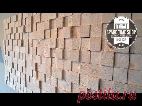 Too Many Blocks / DIY Wall Decoration from Wood - YouTube