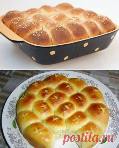 Пирог из пирожков с рисом и рыбой / Простые рецепты