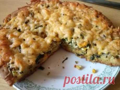 Рецепт пирога с рыбной консервой на кефире | Готовить быстро