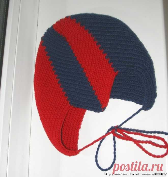 Детская шапочка с мысиком. Baby Hat by Olga Dryganets.
