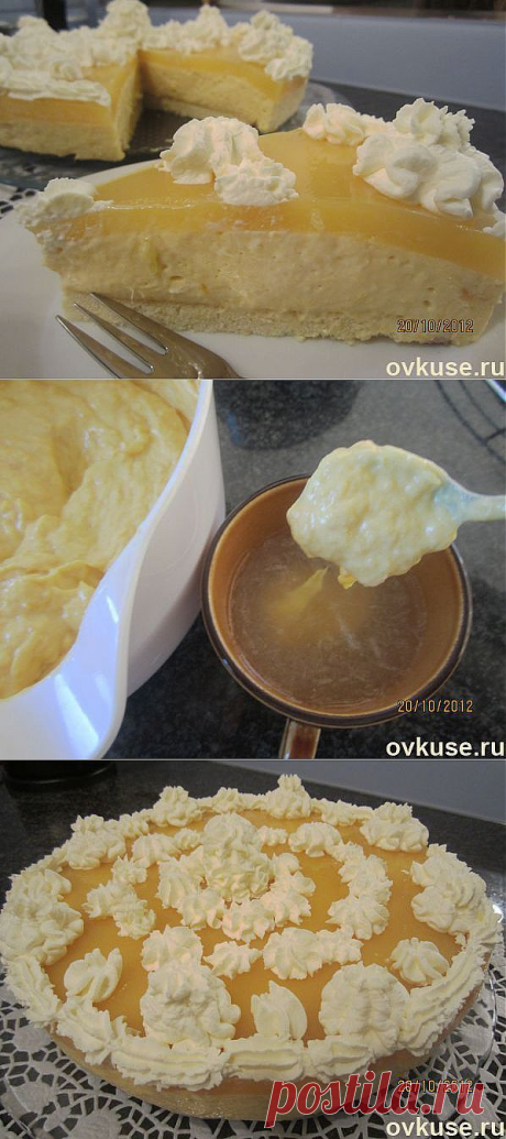 Манговый творожный торт-суфле с апельсиновым желе - Простые рецепты Овкусе.ру