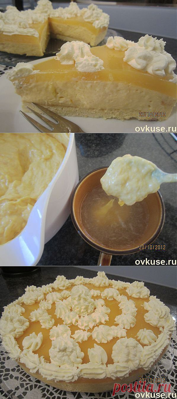 Манговый творожный торт-суфле с апельсиновым желе - Простые рецепты Овкусе.ру