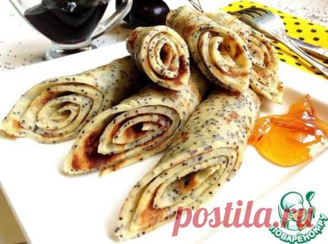 Блины тонкие с маком - кулинарный рецепт