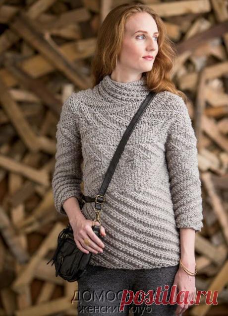 Модный вязаный свитер | ДОМОСЕДКА