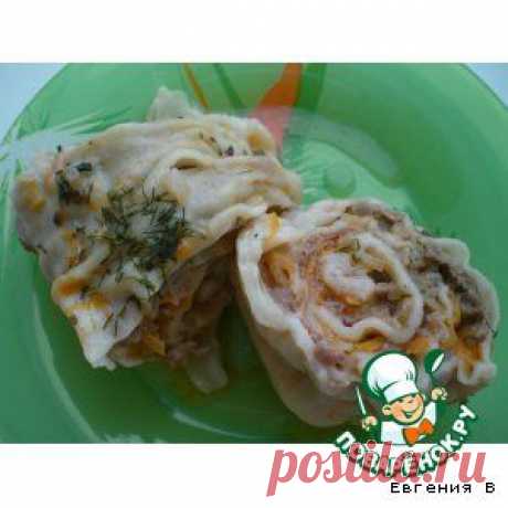 Штрудель мясной - кулинарный рецепт