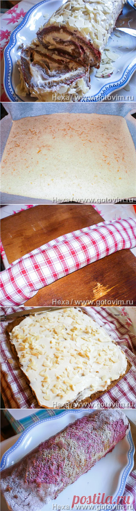 Рулет из тыквы со сливочной начинкой. Фото-рецепт / Готовим.РУ