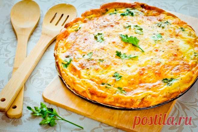 Пирог с сыром зеленью: вкусный рецепт с видео