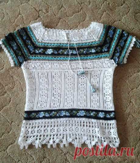 смотреть на эту модель я нашел, простой и в то же время нежный вязаной любил видеть только шаблон с шаг за шагом