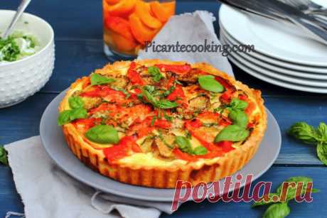 Овочевий тарт з сиром Фета | Picantecooking