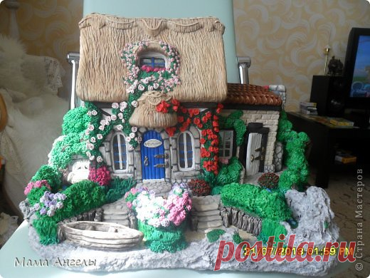 Домики из солёного теста .