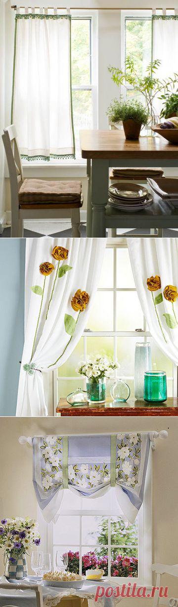 Штора на кухню своими руками: несколько идей для творчества | Ladiesvenue