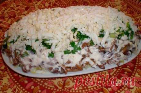 Салат с кальмаром консервированным - пошаговый рецепт с фото на Повар.ру