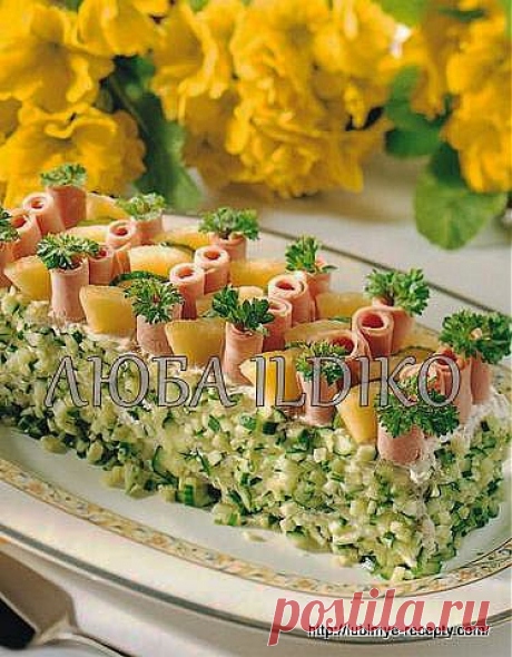 Праздничный закусочный скандинавский мясной торт | Любимые рецепты
