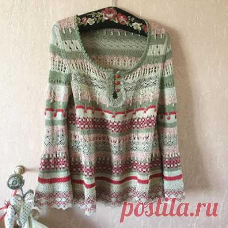 Творческий дневник студии "Трискеле": О технике Puff Color Knitting