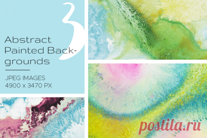 Abstract Painted Backgrounds Freebie | free graphics | UIHere