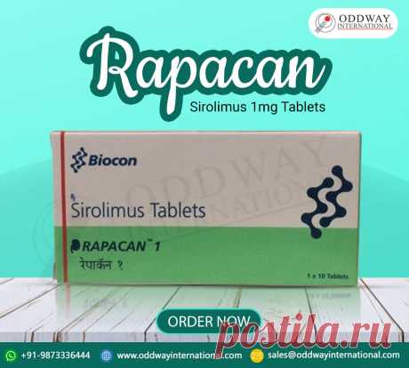 Rapacan 1mg Tablet используется для предотвращения органных разрешений в трансплантации пациентов.
Sirolimus 1mg tablet regulates the body’s immune response, so the body can accept the new organ.

Buy sirolimus 1mg online от Oddway International also, drop your
concerns regarding Rapacan 1mg cost at sales@oddwayinternational.com or
WhatsApp/Telegram: +919873336444

For more details visit