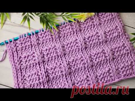 Spring 2025 ~ Easy! - Lilac Harmony Tunisian Stitch: Elegant Braided Lines & Ornamental Texture