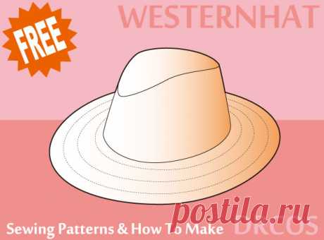 Western hat Sewing Patterns | DRCOS Patterns & How To Make