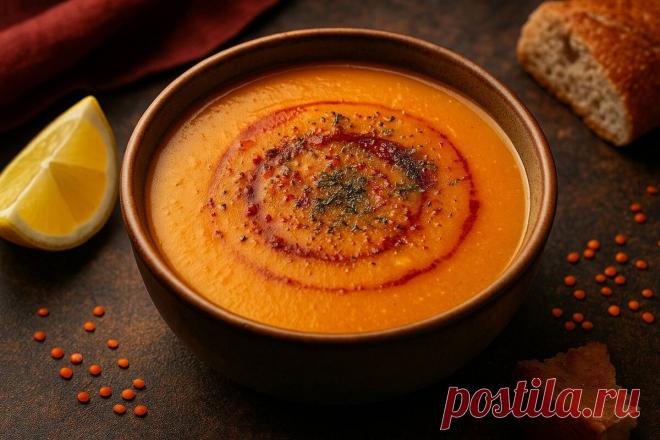 Турецкий суп из чечевицы: пряный, уютный и невероятно простой | Кулинарный беспредел | Дзен