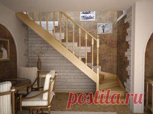 Лестница "Katalonia" comfort Сандарт пов. 90 град., ступени: гл.=24см, в.=18см, перв. ступ. скруглён., шир.95см, ольха. Цена 11800 грн, купить в Симферополе