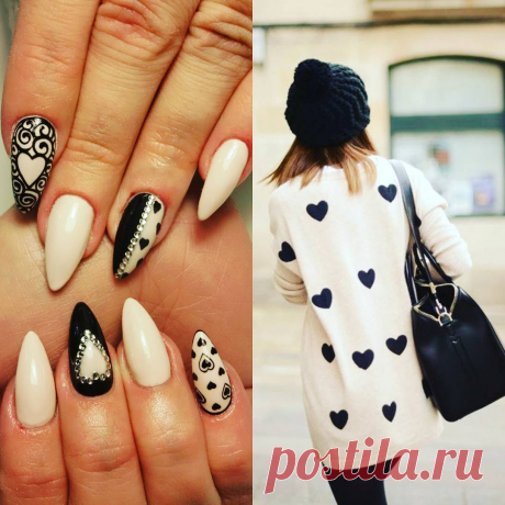 Jekaterina Minenko в Instagram: «❤❤❤#nailsextension #nailart💅 #heart❤️ #nudenails #blacknails #lovemyjob❤️ #photooftheday»