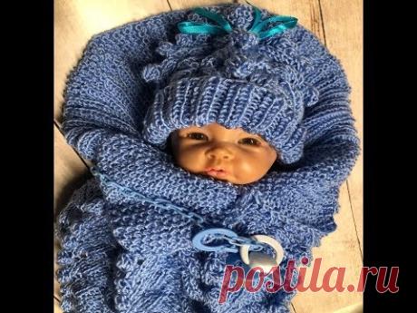 Goldfaden Мастер класс Конверт Кокон для новорожденных Вязание Knitted creative