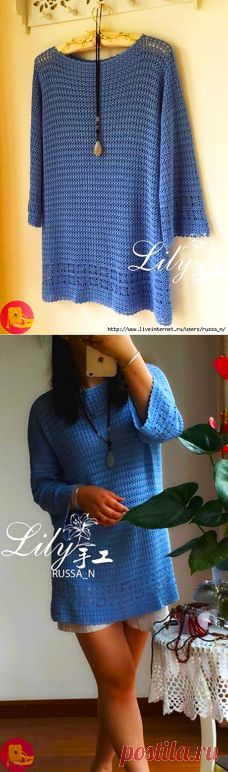 Простая и элегантная туника — Сделай сам, идеи для творчества - DIY Ideas