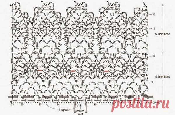 Длинная юбка узором 