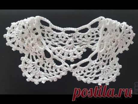 코바늘 꽃무늬 카라 케이프-crochet flower cape