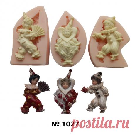 Силиконовый молд № 1027 Клоун 3 вида | AliExpress