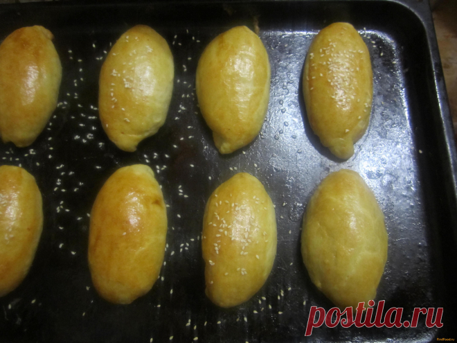 Как приготовить пирожки с капустой и кунжутом - Рецепт