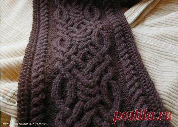 Коричневый шарф для мужчин*