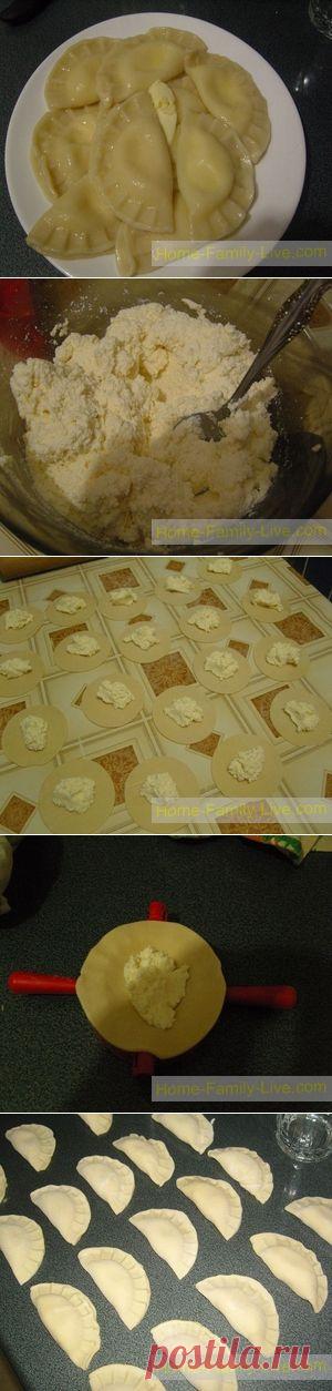 Вареники с творогом - пошаговый фоторецептКулинарные рецепты