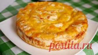 Быстрый сочный пирог с мясом, для которого не нужно тесто ...