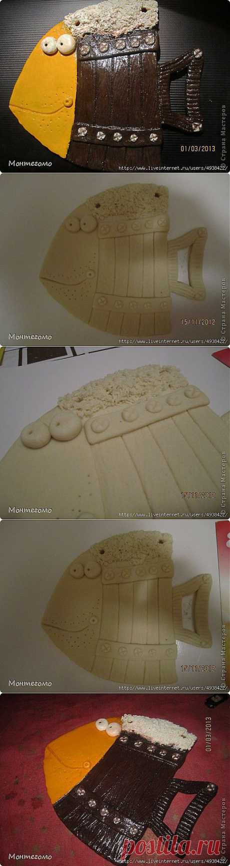 Рыба-кружка из соленого теста..