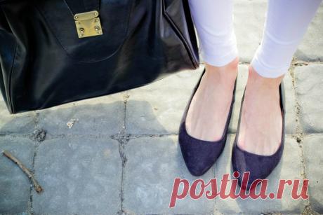С чем носить балетки?