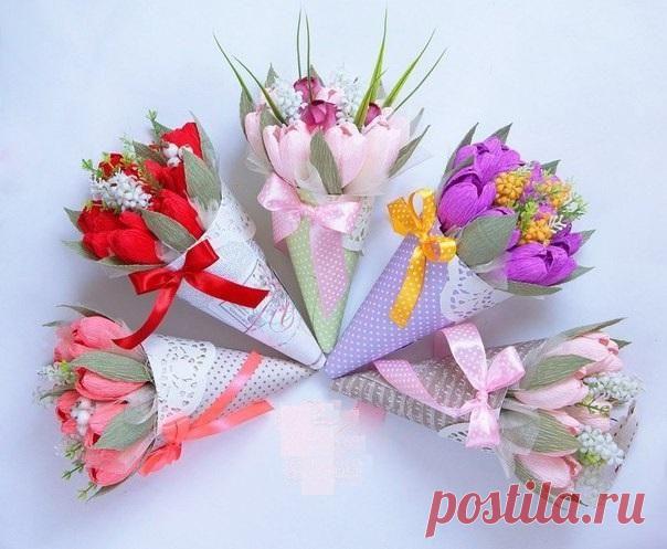 Букетик в кулёчке / Рукоделие