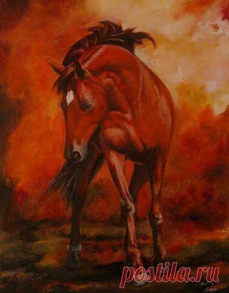 AT RESİMLERİM &amp; NURAY ENGİN &amp; MY HORSE PAINTING
