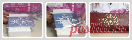 МК применения структурных паст, красок и золочения