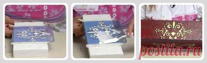 МК применения структурных паст, красок и золочения