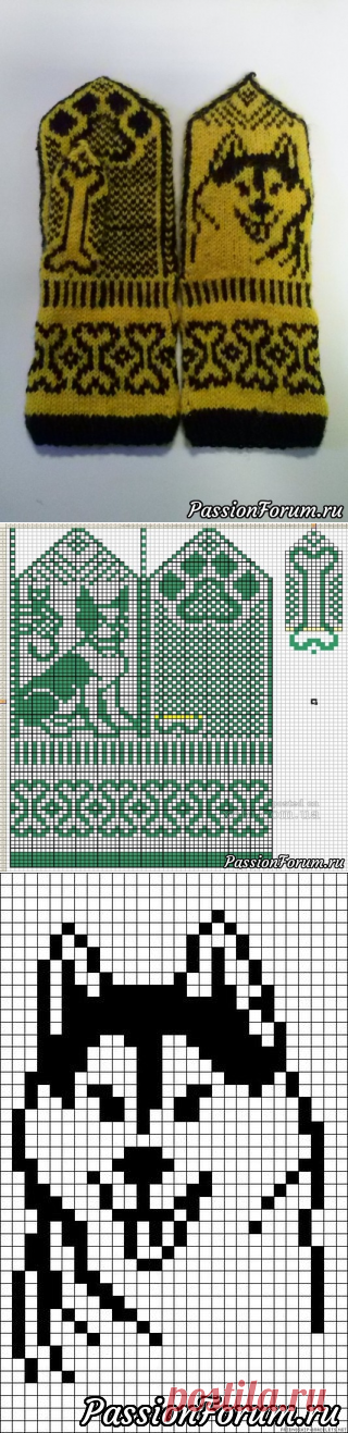 Новогодние варежки - запись пользователя busiki-bantiki (Наталья) в сообществе Вязание спицами в категории Вязание спицами аксессуаров