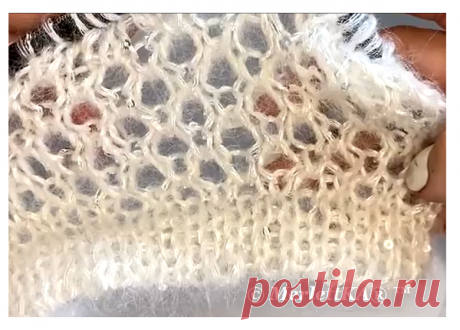 Красивый и очень простой узор не требующий схемы