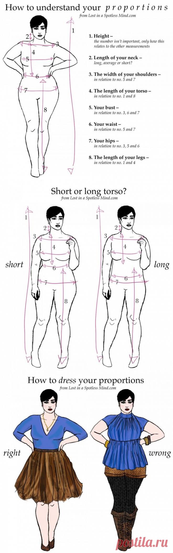 Как понять ваши пропорции и платье для вашего стиля | потерянные в чистого разума