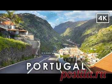 Живописная Поездка в 4K по Южному Побережью Мадейры 🇵🇹 | Расслабляющее Автопутешествие по Португалии