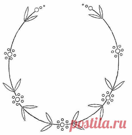 Венки для вышивки и росписи